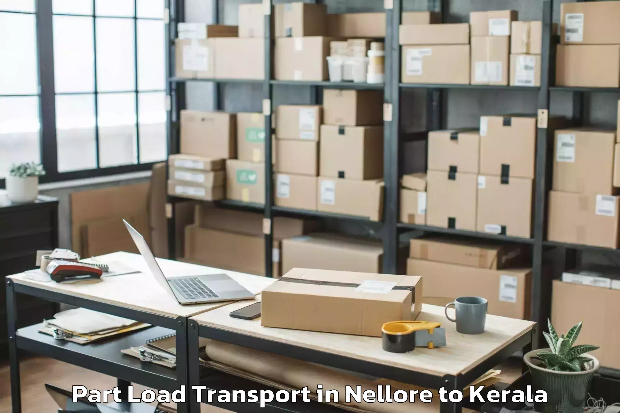 Book Nellore to Marayoor Part Load Transport Online